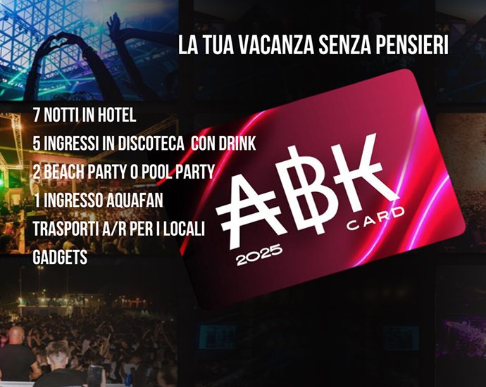 Speciale soggiorno + ABK Card con il 50% di sconto!